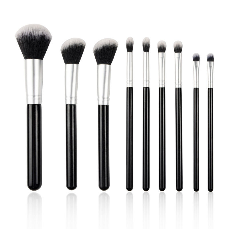 Customized Full Makeup Brush Set Synthetic Hair Material Flat Brush Shape