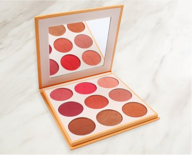 Pink Blush Palette Cosmetics Face Makeup Blush 9 Colors 3 Years Guarantee