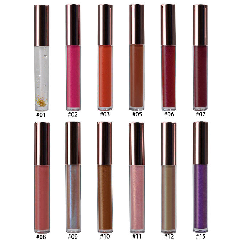 15 Colors Lip Makeup Cosmetics Lipgloss Moisturizing 10g With Private Logo